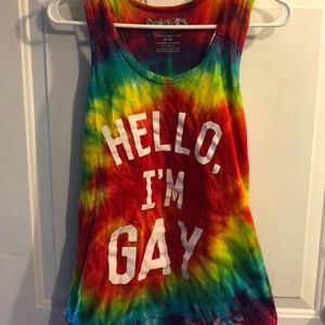 hello i’m gay tank top